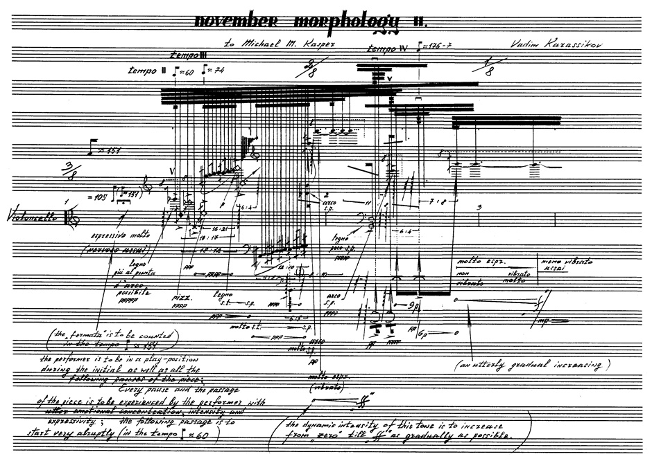 Anderes Coverbild November Morphology II für Cello Solo (1999)
