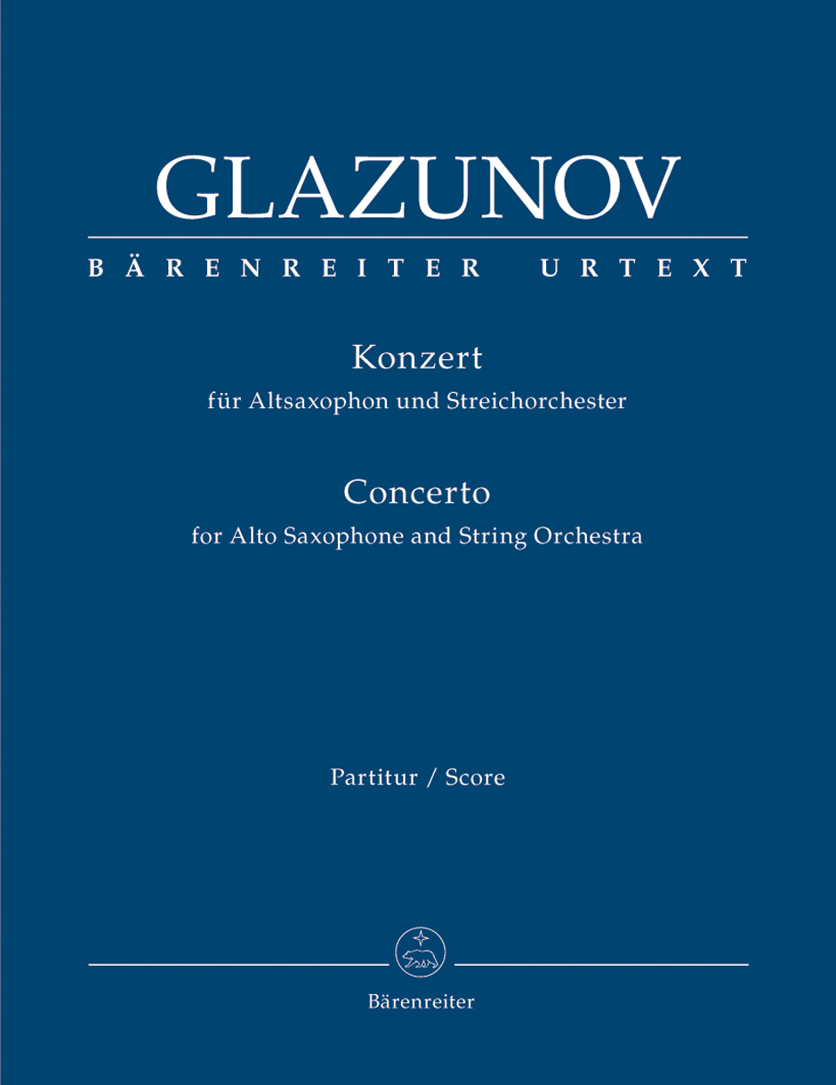 Vorderes Coverbild Konzert für Alt-Saxophon und Streichorchester Es-Dur op. 109