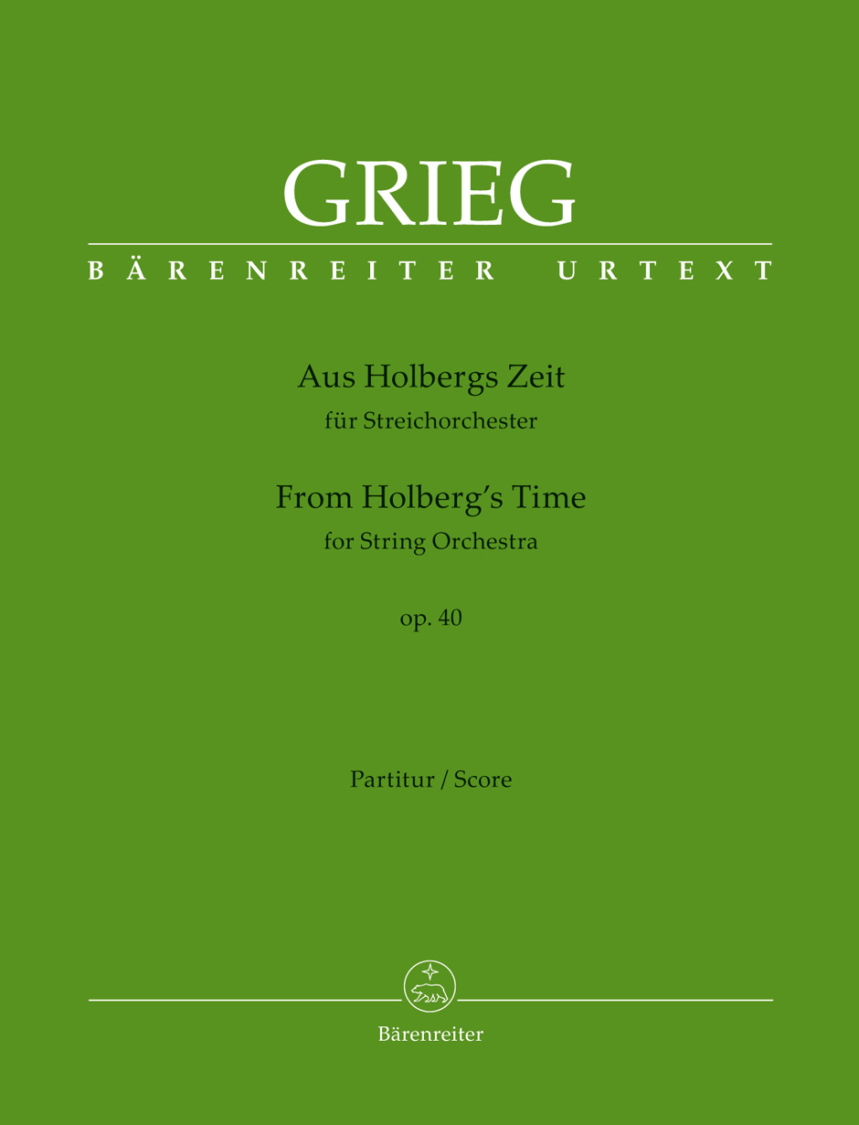 Vorderes Coverbild Aus Holbergs Zeit für Streichorchester op. 40