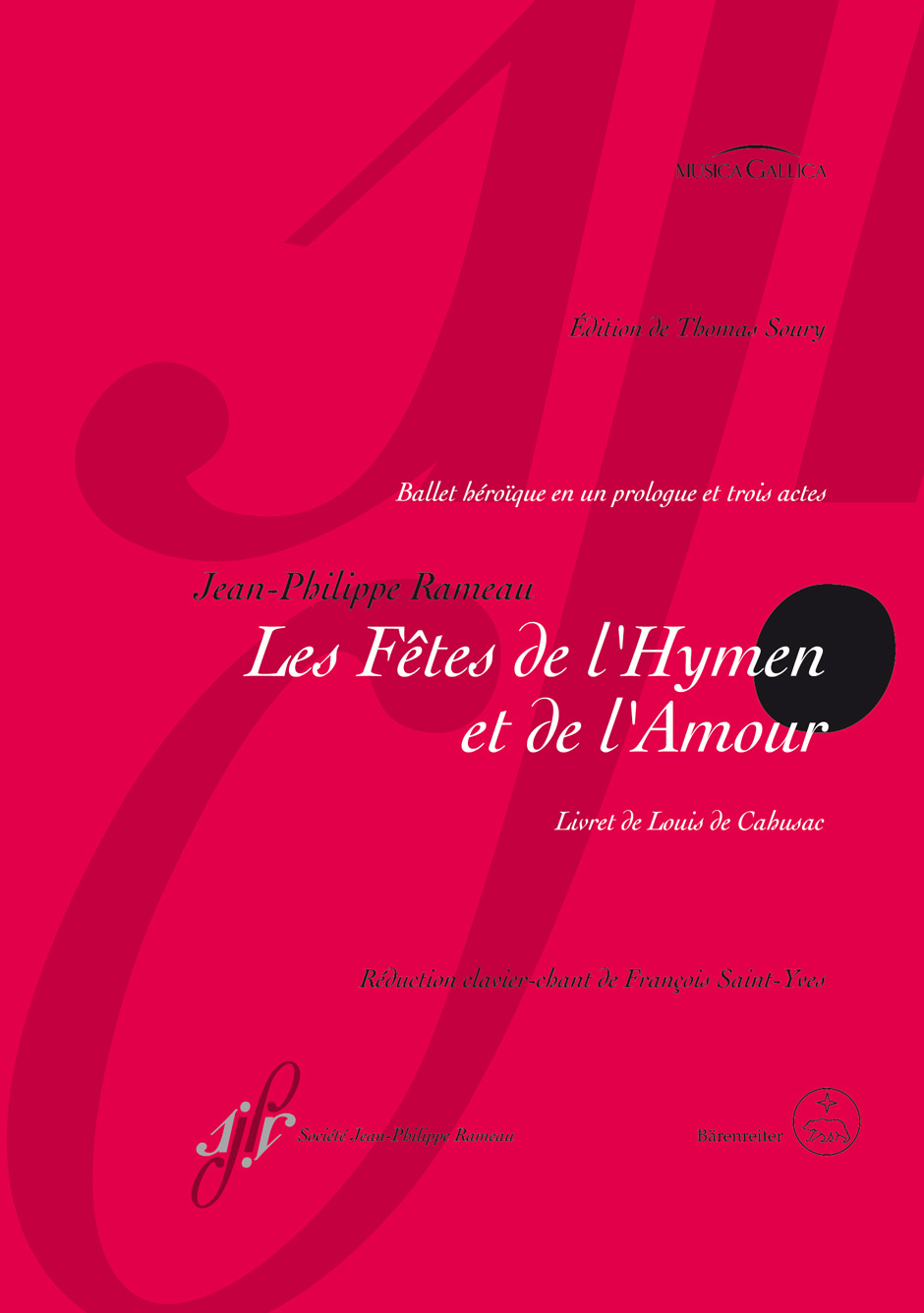 Vorderes Coverbild Les Fêtes de l'Hymen et de l'Amour RCT 38