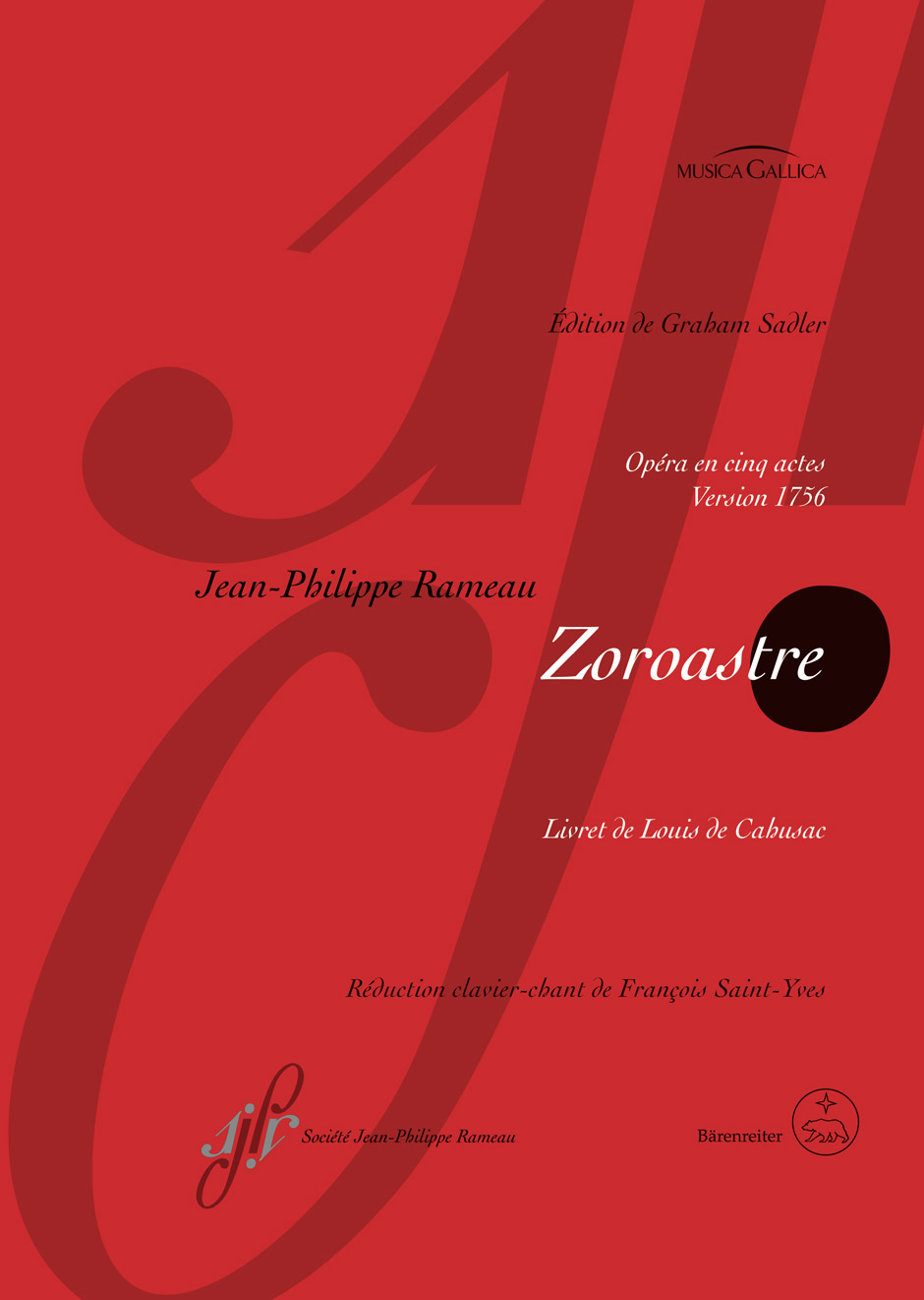 Vorderes Coverbild Zoroastre RCT 62 B