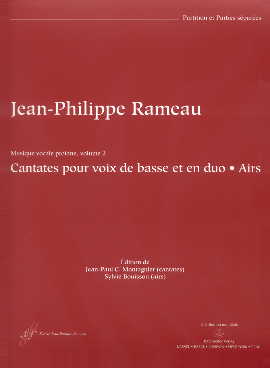 Vorderes Coverbild Cantates pour voix de basse et en duo. Airs