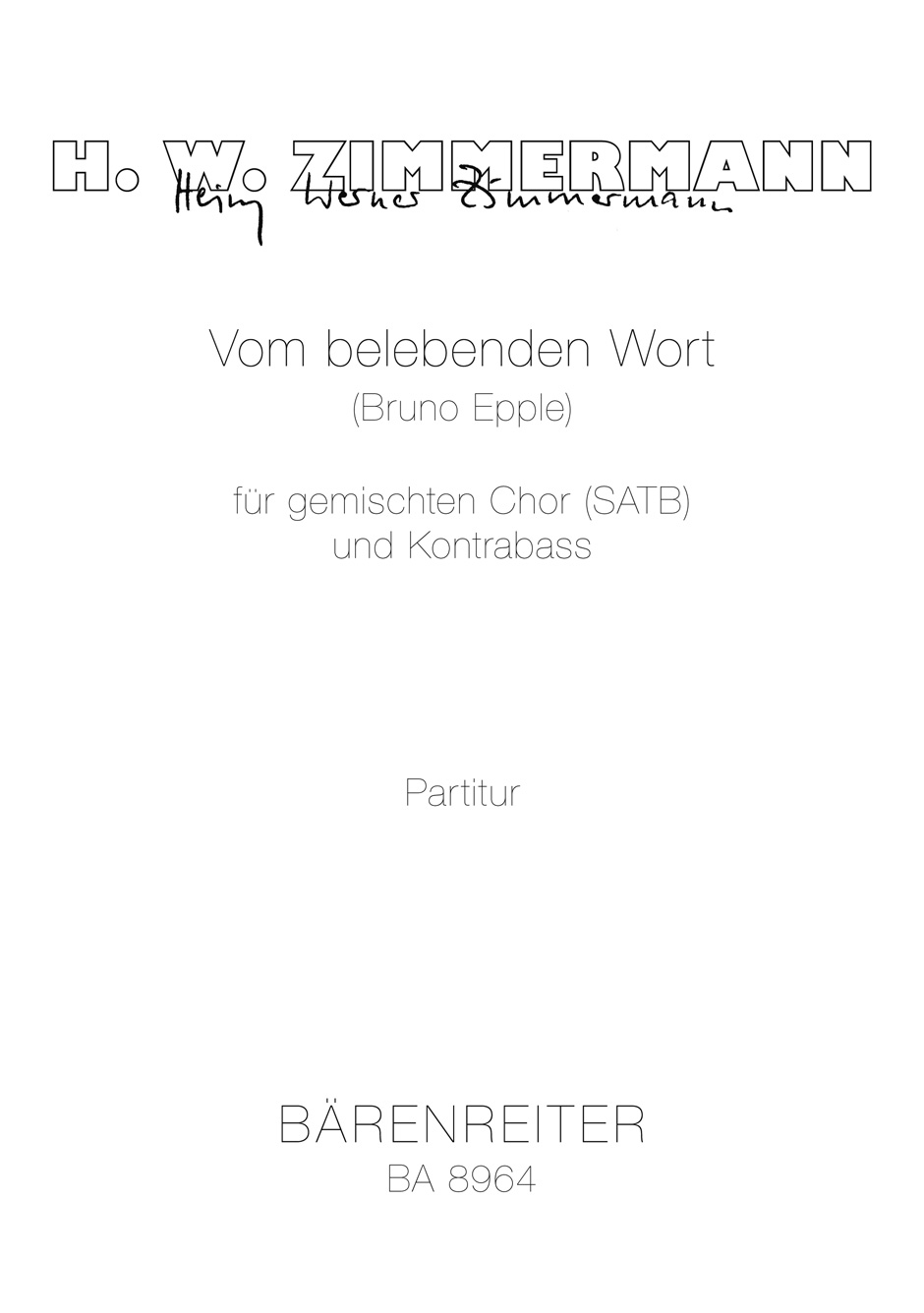 Vorderes Coverbild Vom belebenden Wort