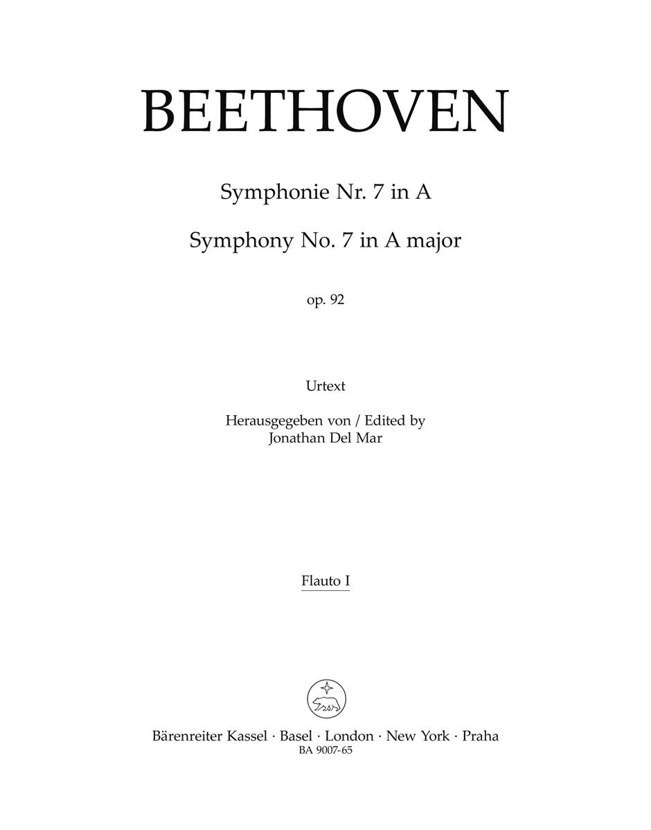 Vorderes Coverbild Symphonie Nr. 7 A-Dur op. 92