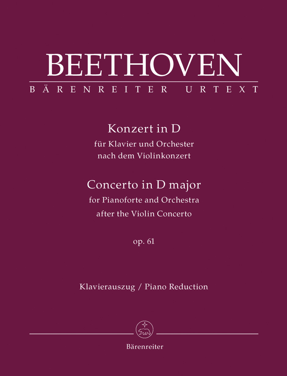 Vorderes Coverbild Konzert für Klavier und Orchester D-Dur op. 61