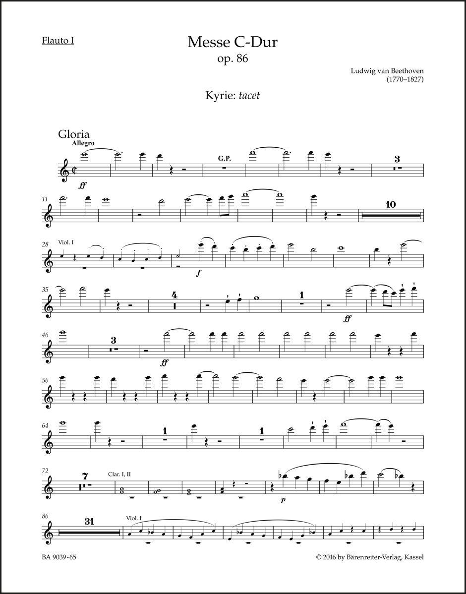 Vorderes Coverbild Messe C-Dur op. 86