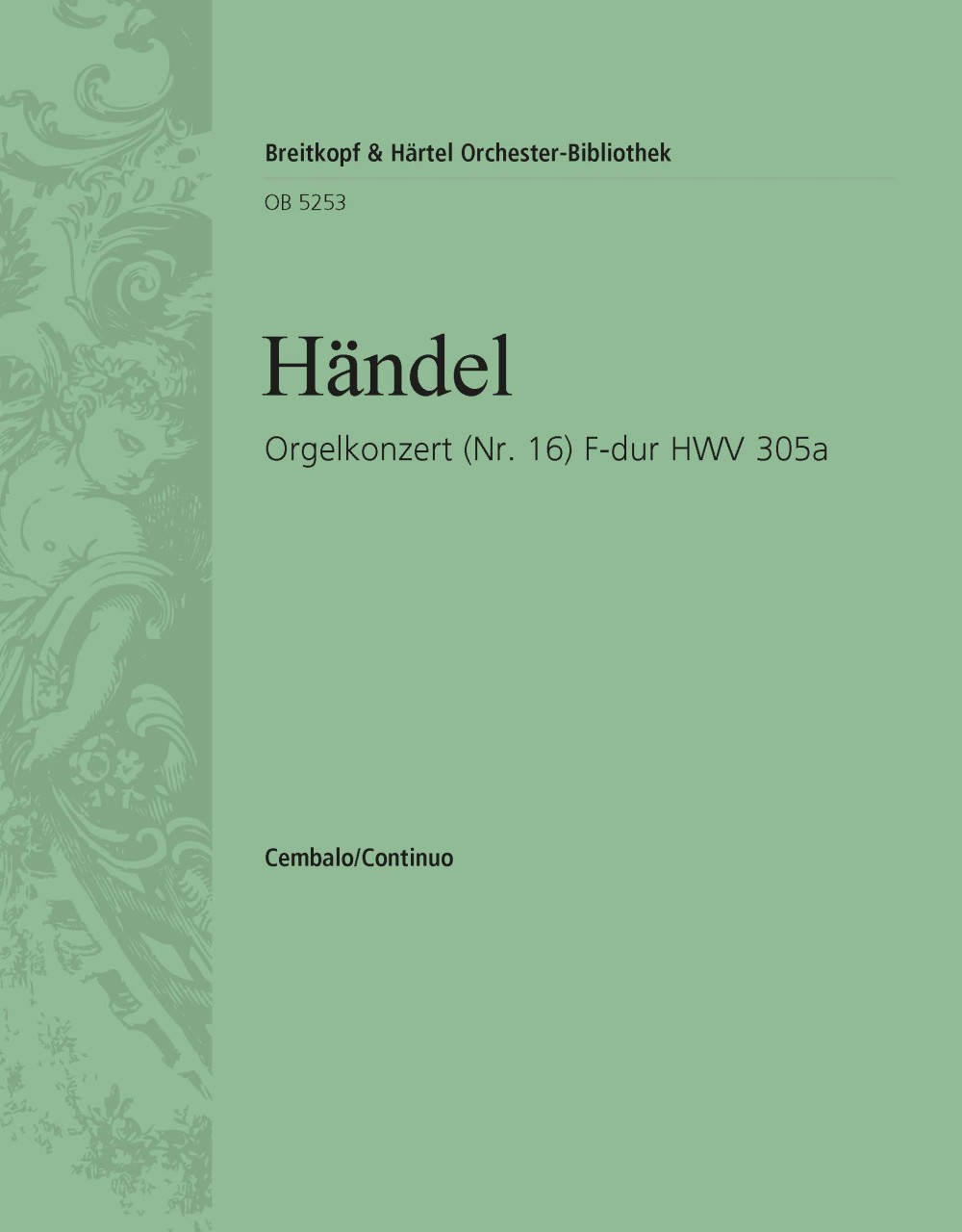 Vorderes Coverbild Konzert für Orgel und Orchester Nr. 16 F-Dur HWV 305a