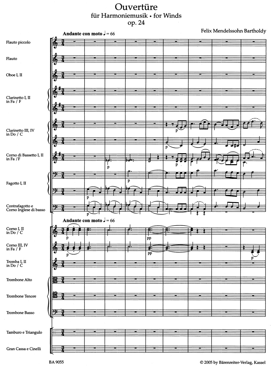 Anderes Coverbild Ouvertüre für Harmoniemusik C-Dur op. 24