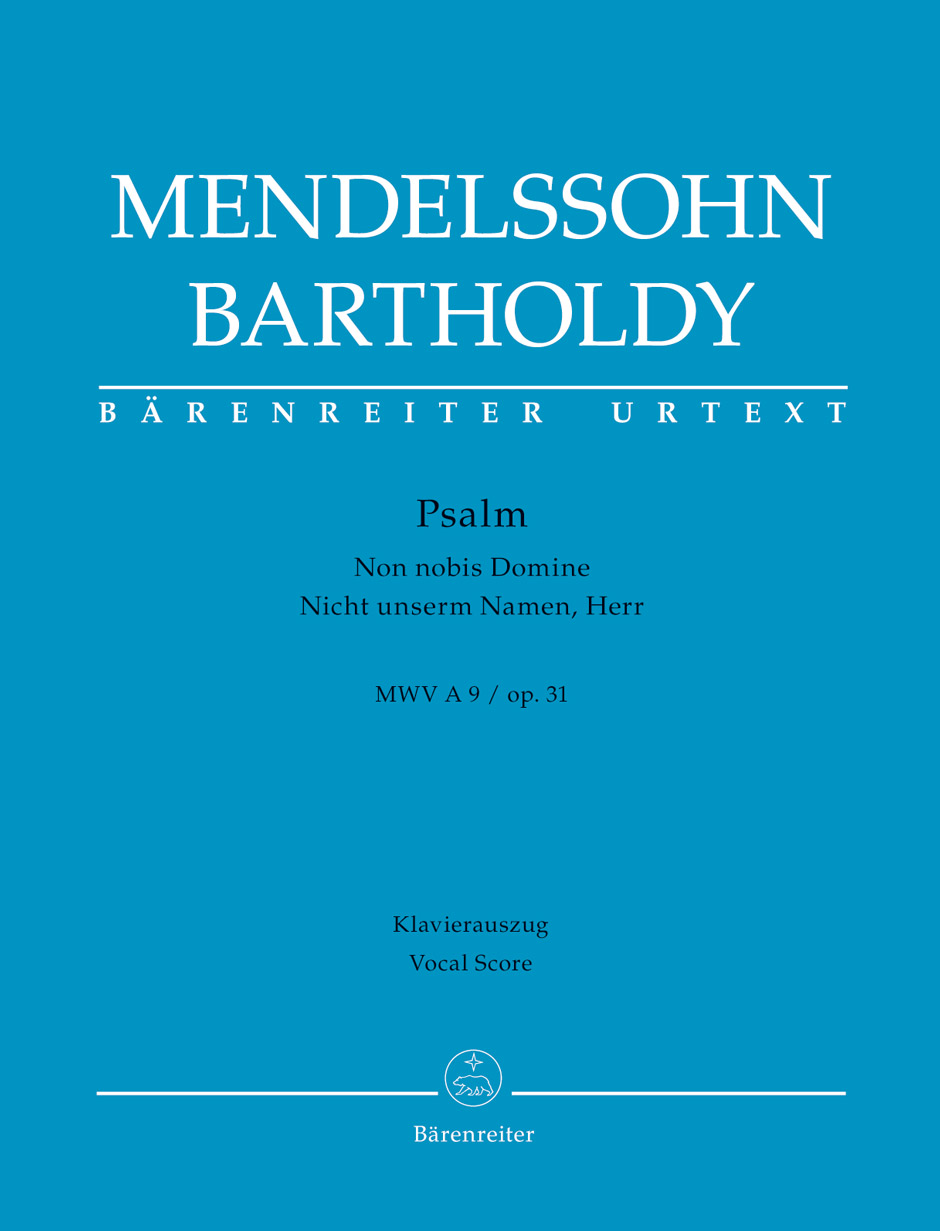 Vorderes Coverbild Psalm "Non nobis Domine / Nicht unserm Namen, Herr" op. 31 MWV A 9