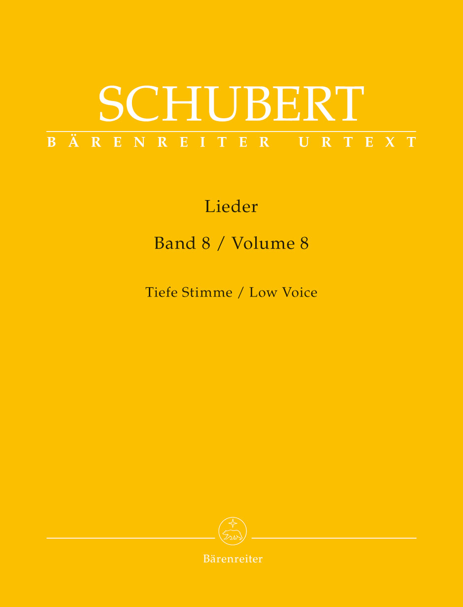 Vorderes Coverbild Lieder Tiefe Stimme Band 8