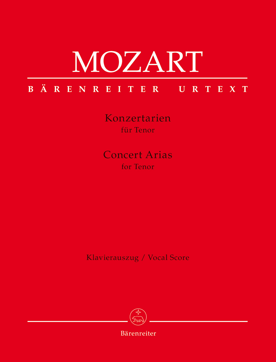 Vorderes Coverbild Konzertarien für Tenor