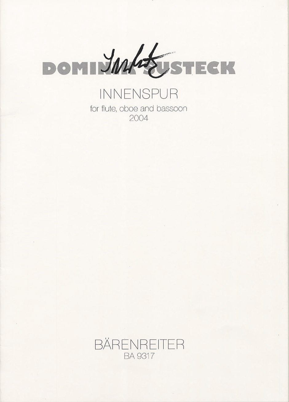 Vorderes Coverbild Innenspur für Flöte, Oboe, Fagott (2004)