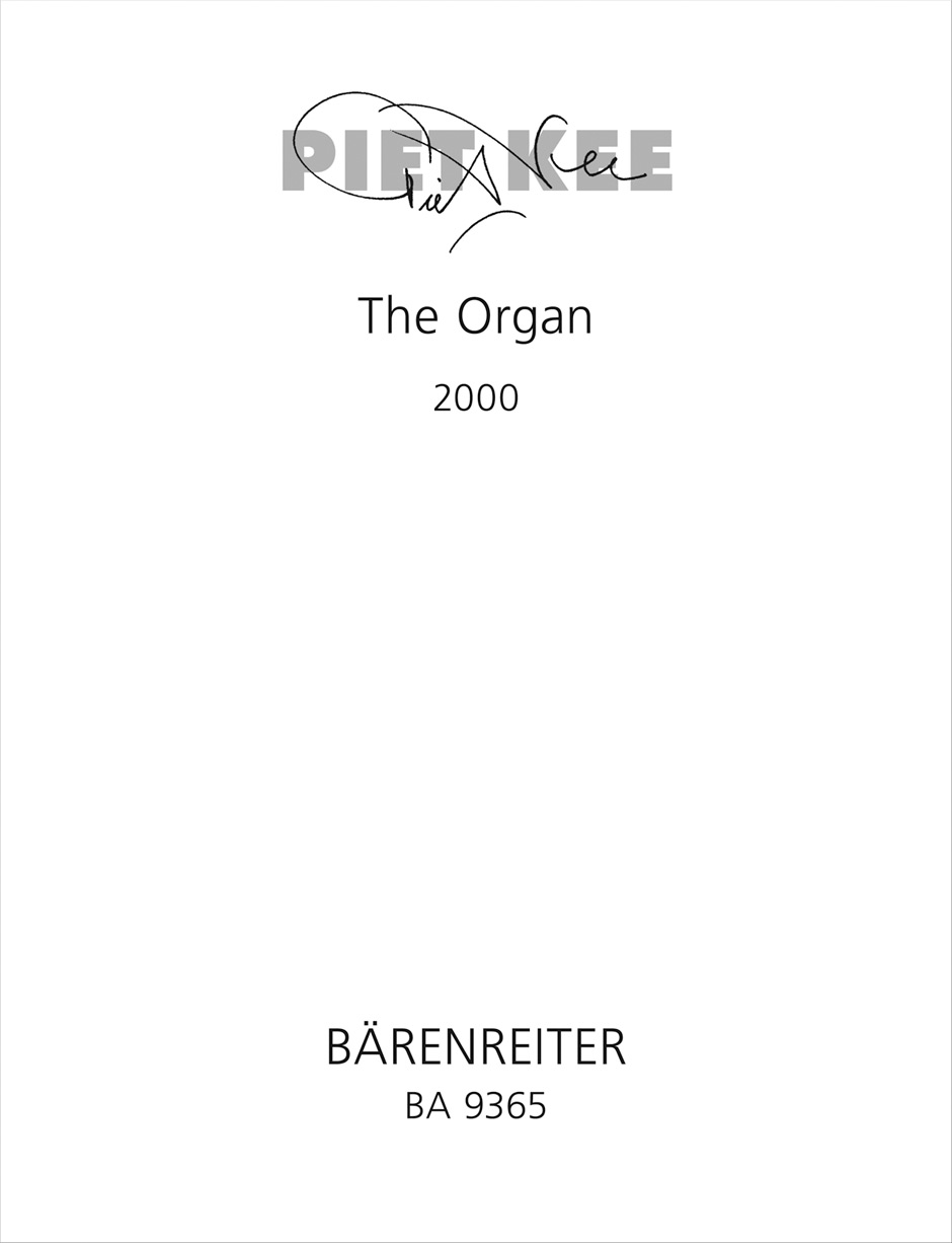 Vorderes Coverbild The Organ (2000)