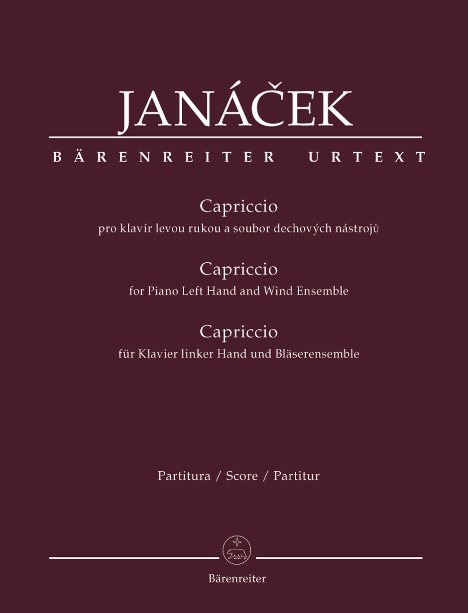 Vorderes Coverbild Capriccio für Klavier linker Hand und Bläserensemble