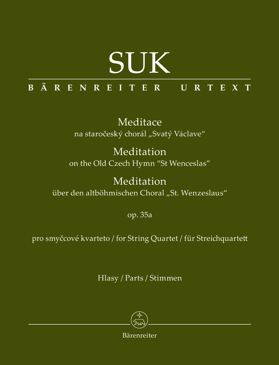 Vorderes Coverbild Meditation über den altböhmischen Choral "St. Wenzeslaus" für Streichquartett op. 35a