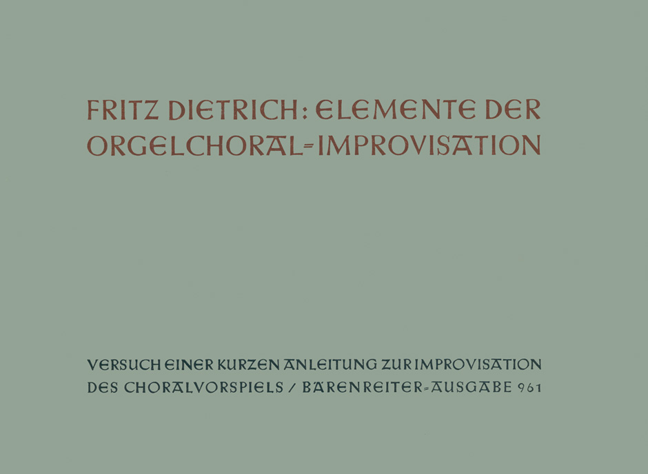 Vorderes Coverbild Elemente der Orgelchoralimprovisation