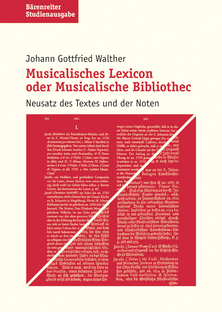 Vorderes Coverbild Musicalisches Lexicon oder Musicalische Bibliothec