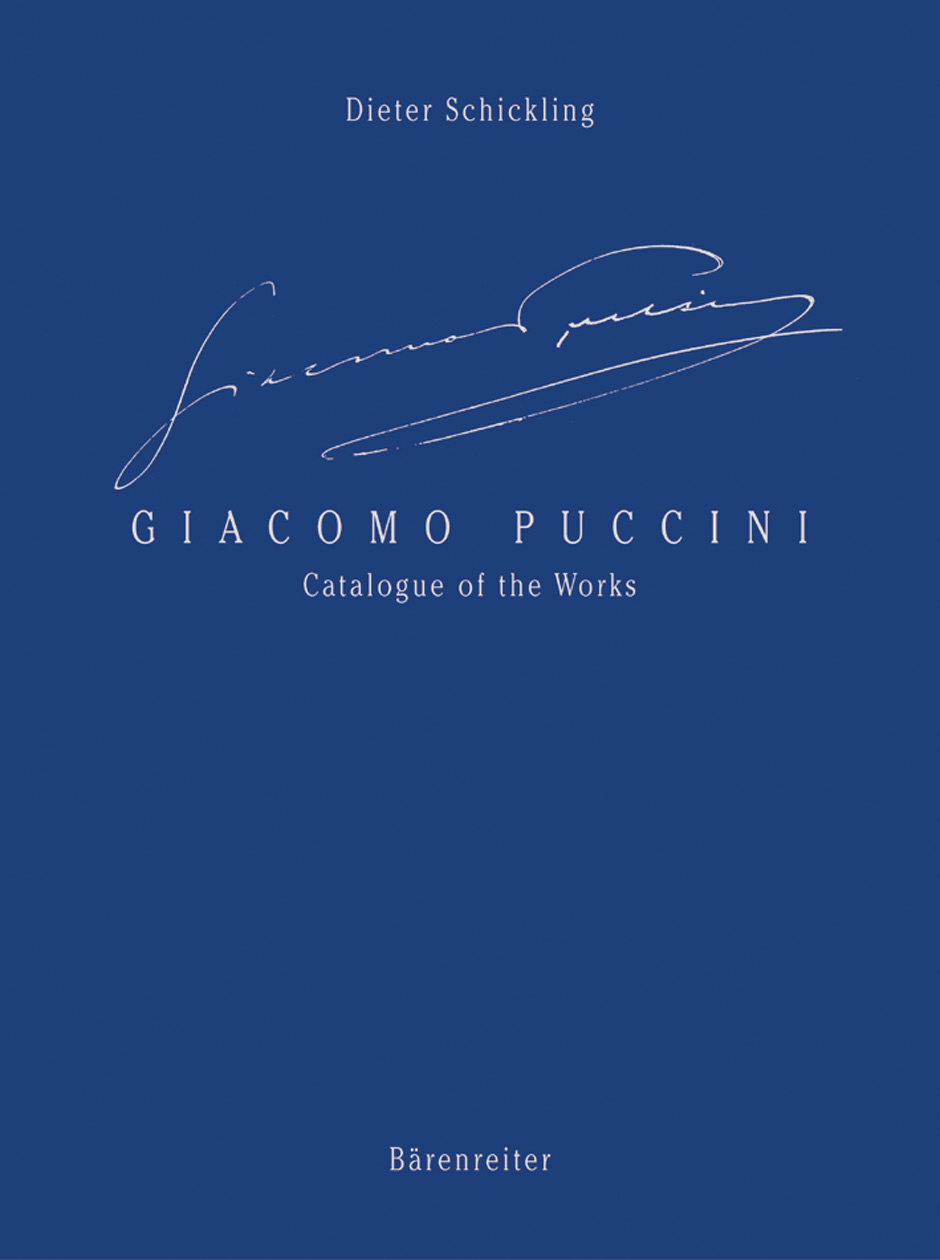 Vorderes Coverbild Giacomo Puccini - Catalogue of the Works