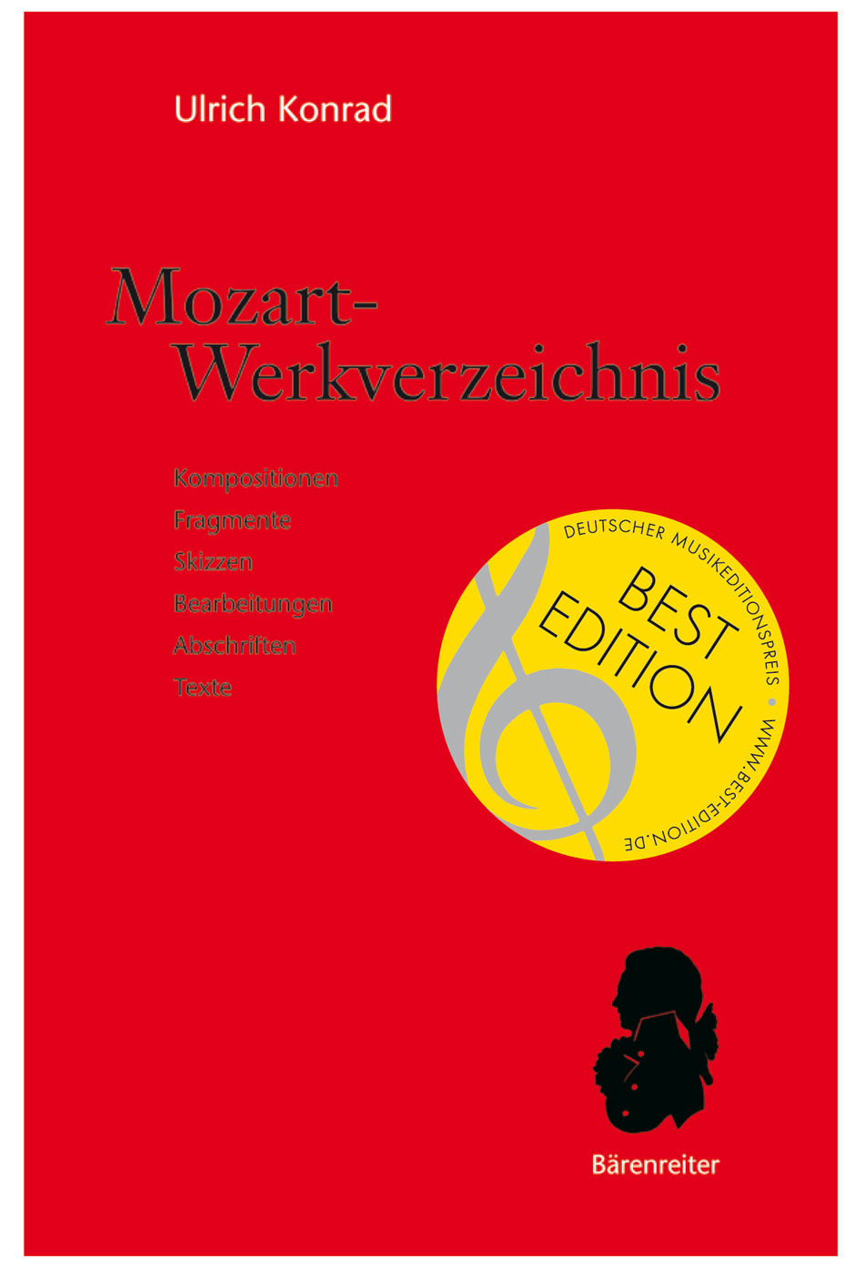 Vorderes Coverbild Mozart-Werkverzeichnis