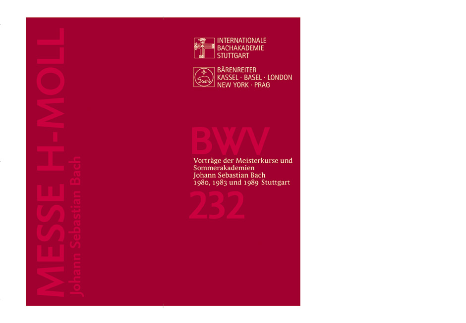 Vorderes Coverbild Johann Sebastian Bach. Messe h-Moll, BWV 232
