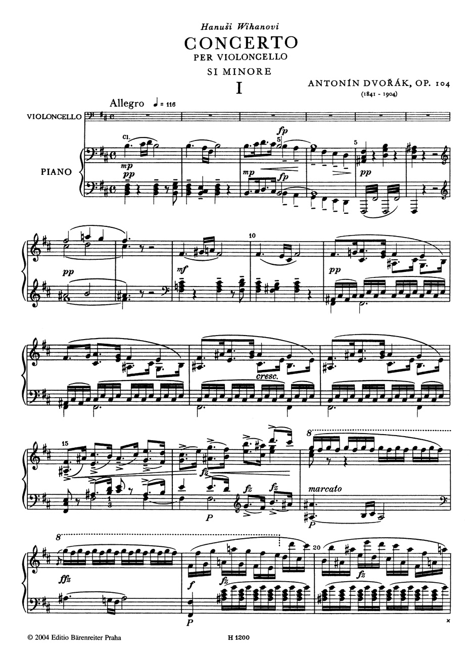 Anderes Coverbild Konzert für Violoncello und Orchester h-Moll op. 104