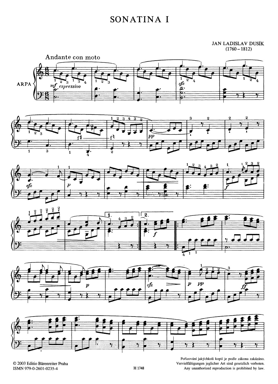 Anderes Coverbild Six sonatines pour la harpe