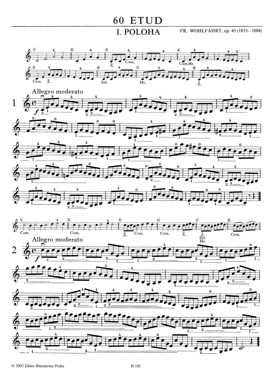 Anderes Coverbild 60 Etüden für Violine op. 45