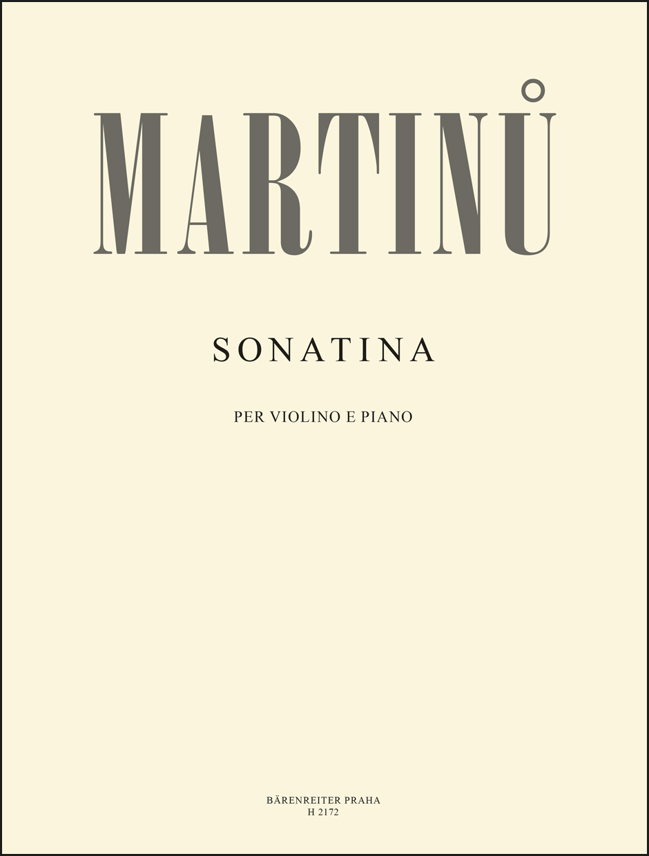 Vorderes Coverbild Sonatine für Violine und Klavier