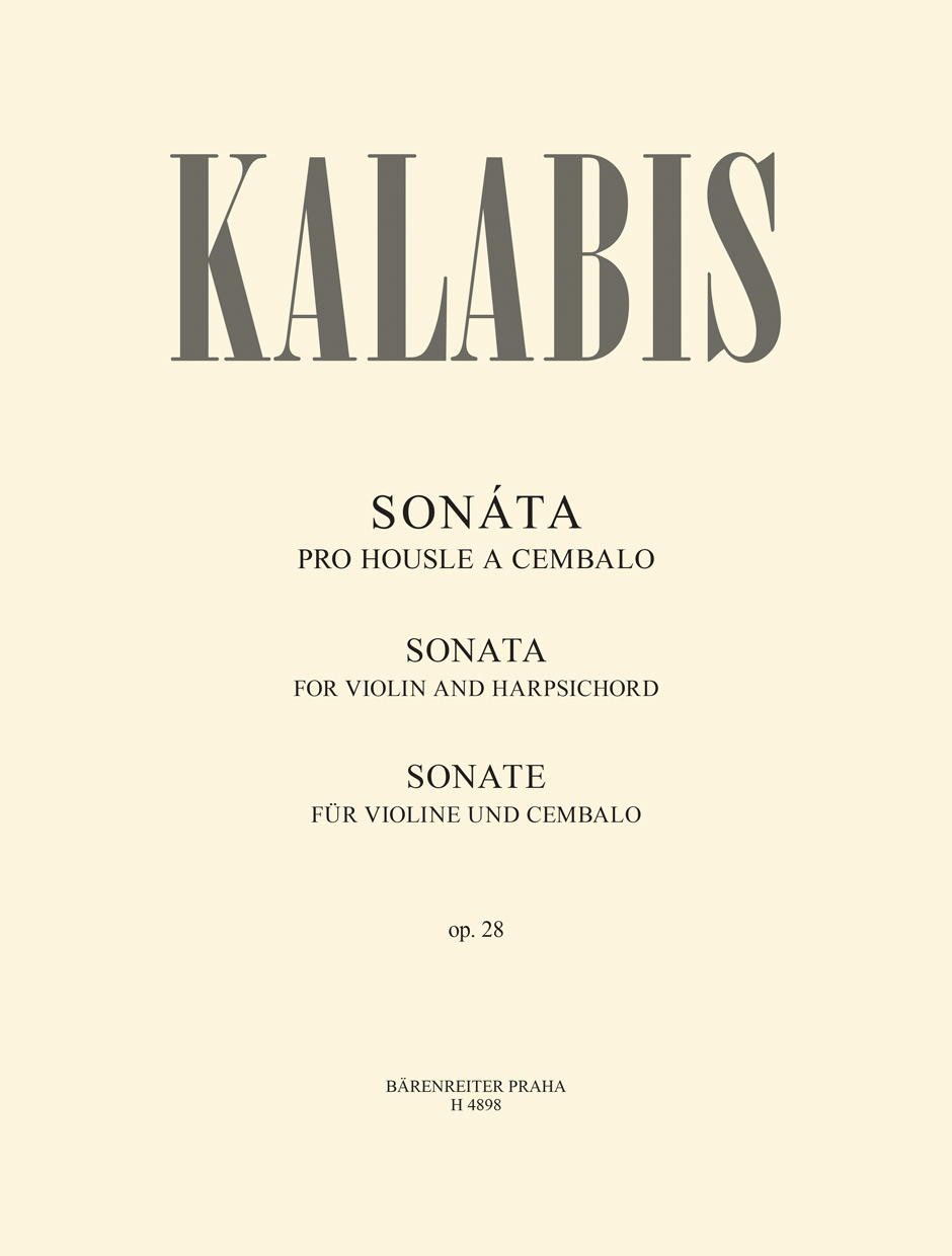 Vorderes Coverbild Sonate für Violine und Cembalo op. 28 (1967)