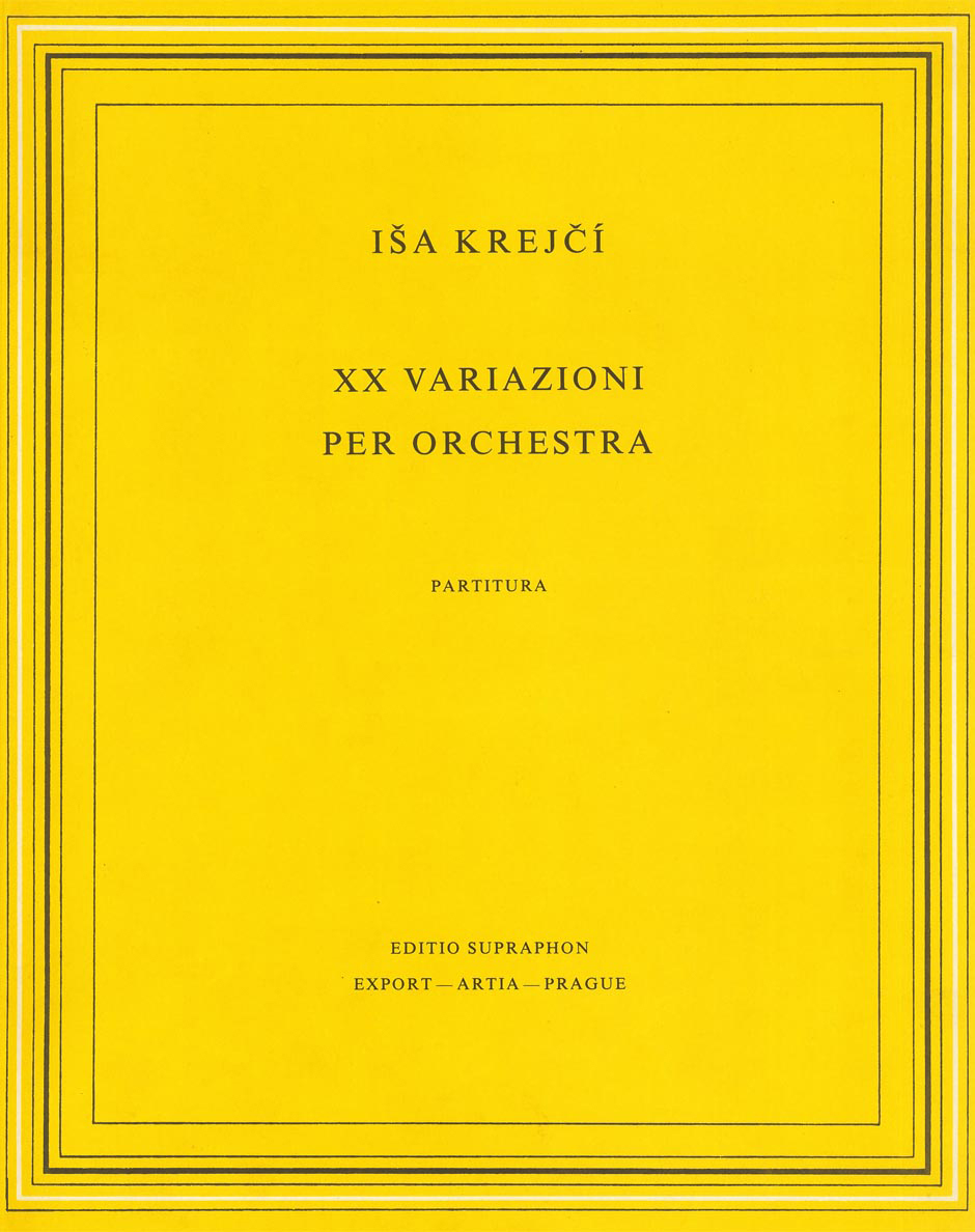 Vorderes Coverbild XX variazioni per orchestra