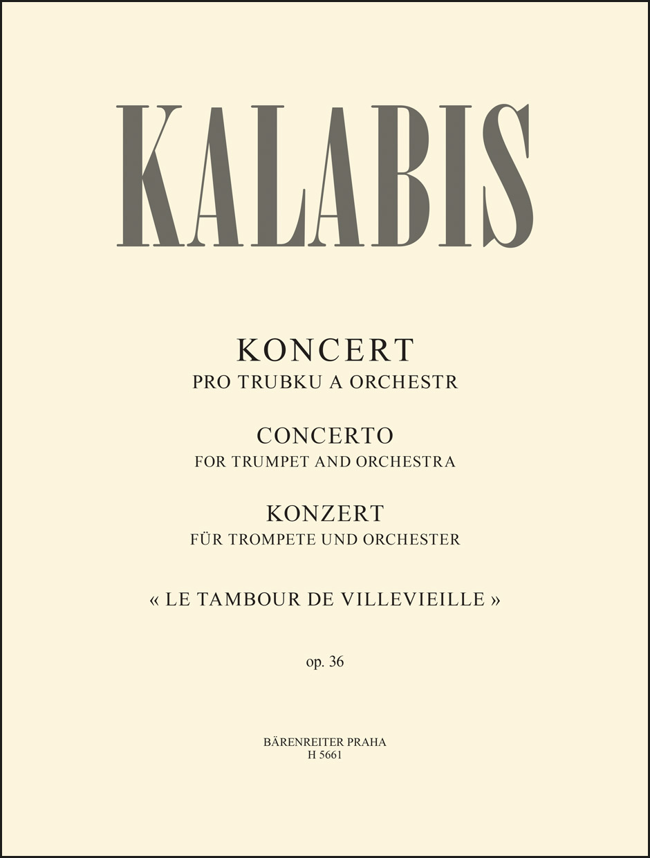 Vorderes Coverbild Konzert für Trompete und Orchester op. 36 "Le tambour de Villevieille" (1973)