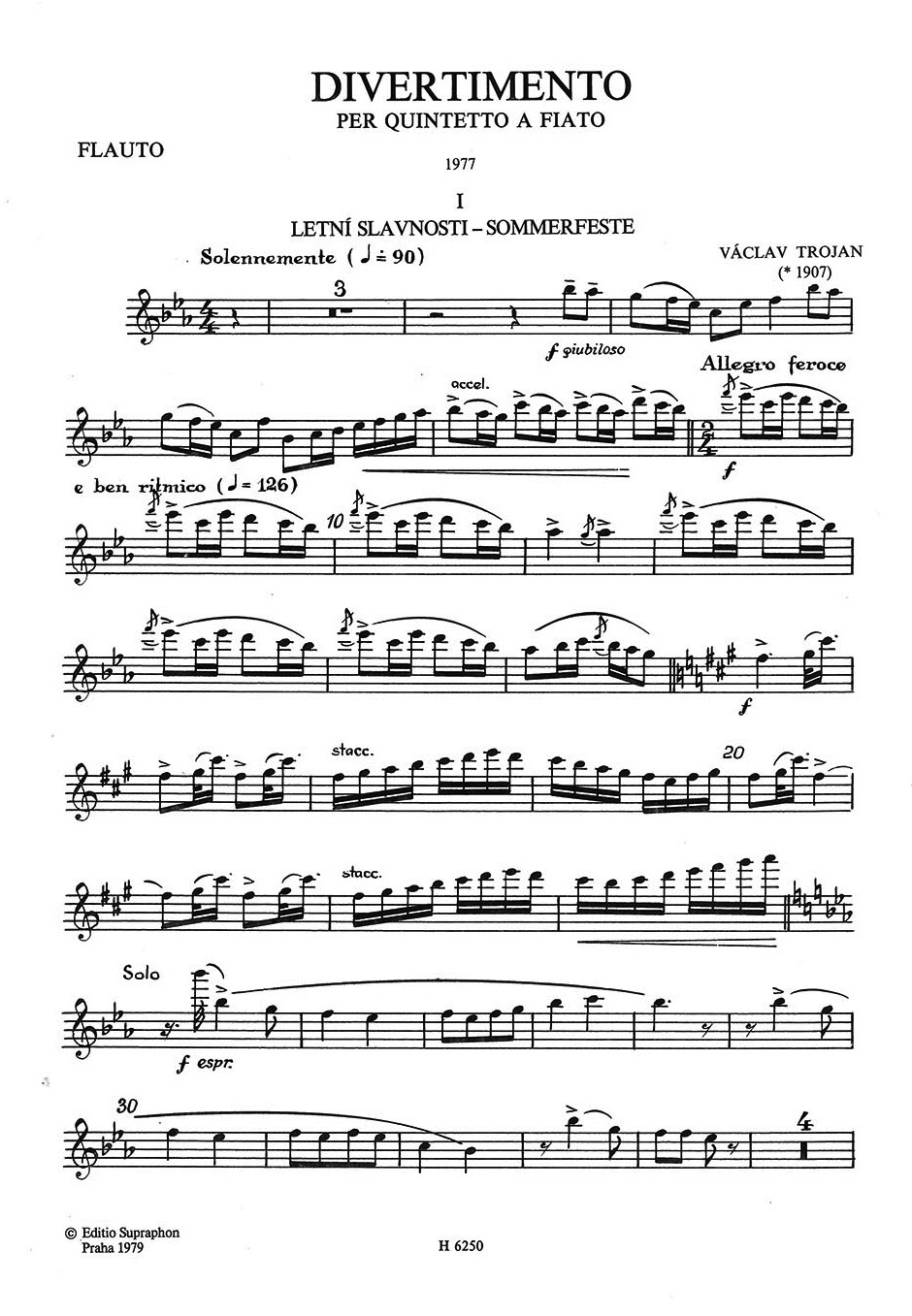 Anderes Coverbild Divertimento per quintetto a fiato