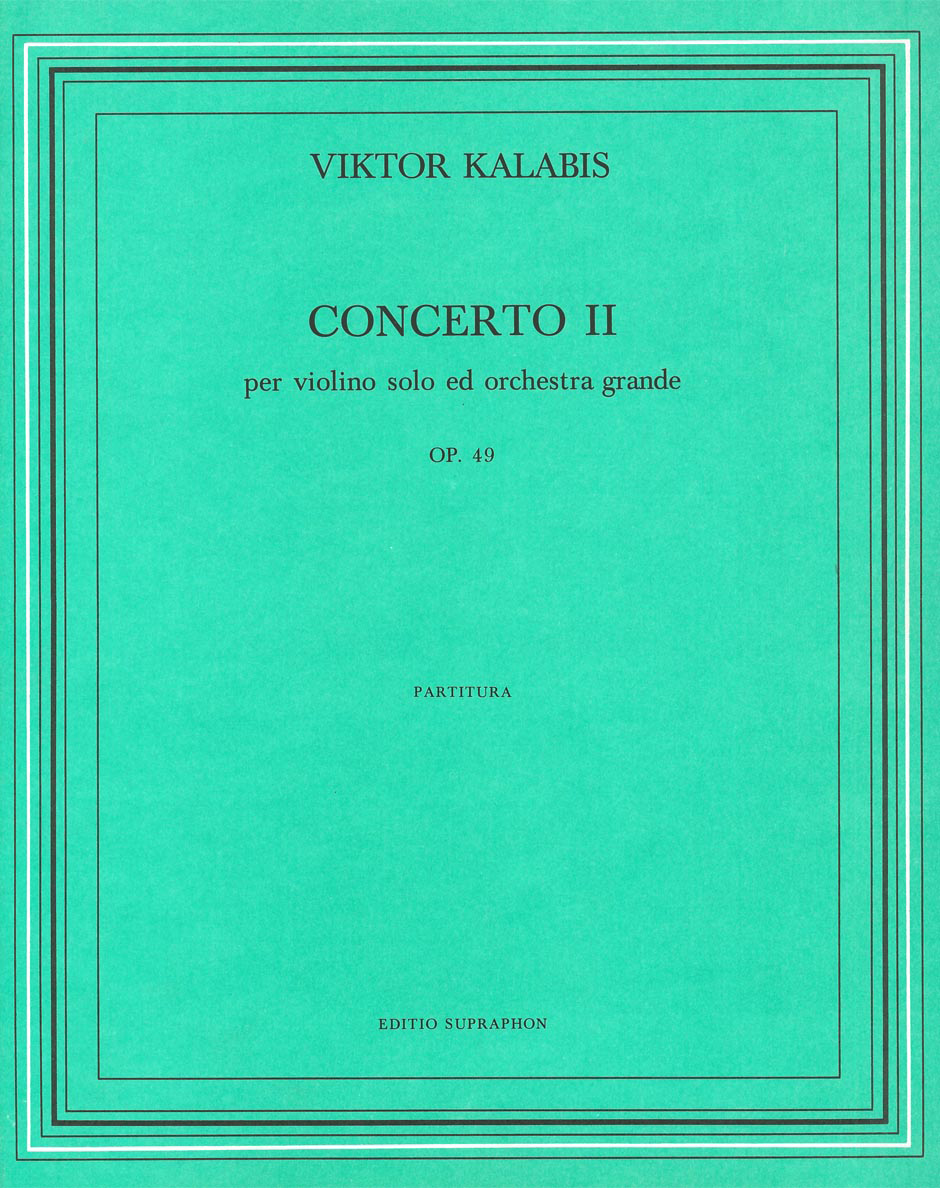 Vorderes Coverbild Concerto II per violino solo ed orchestra grande Nr. 2 op. 49