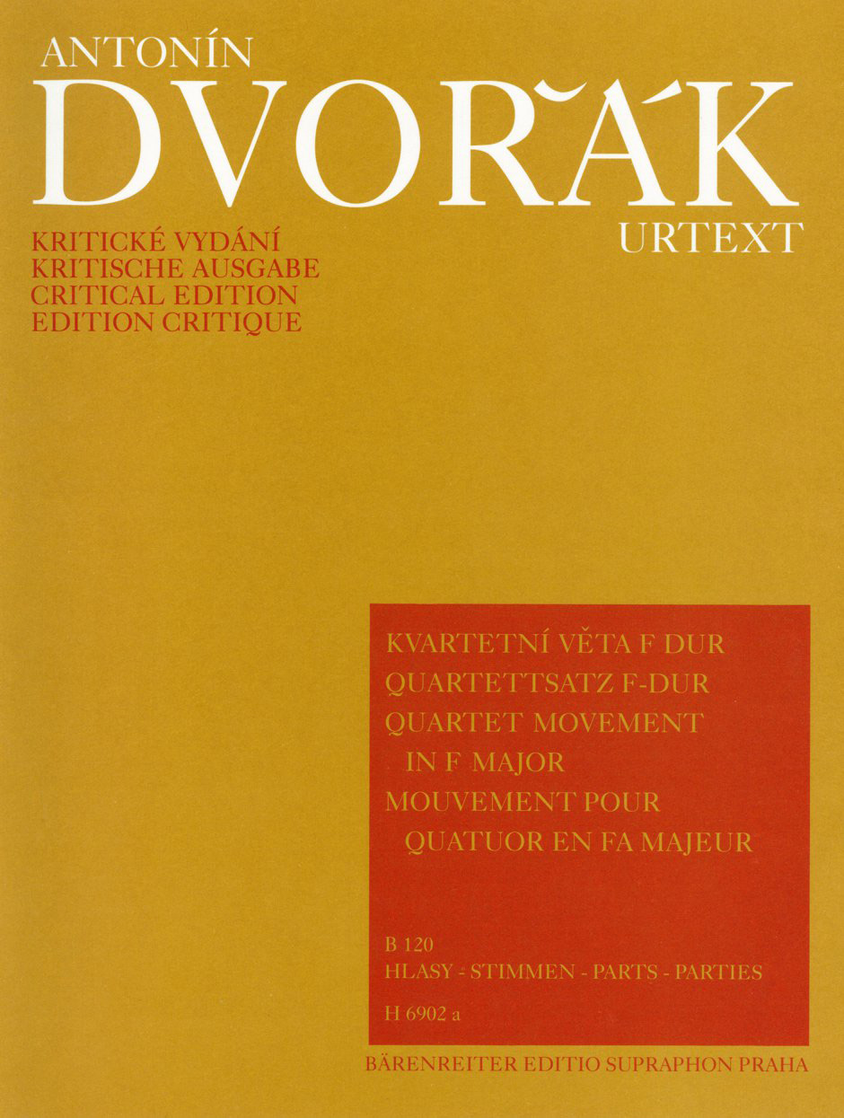 Vorderes Coverbild Quartettsatz F-Dur