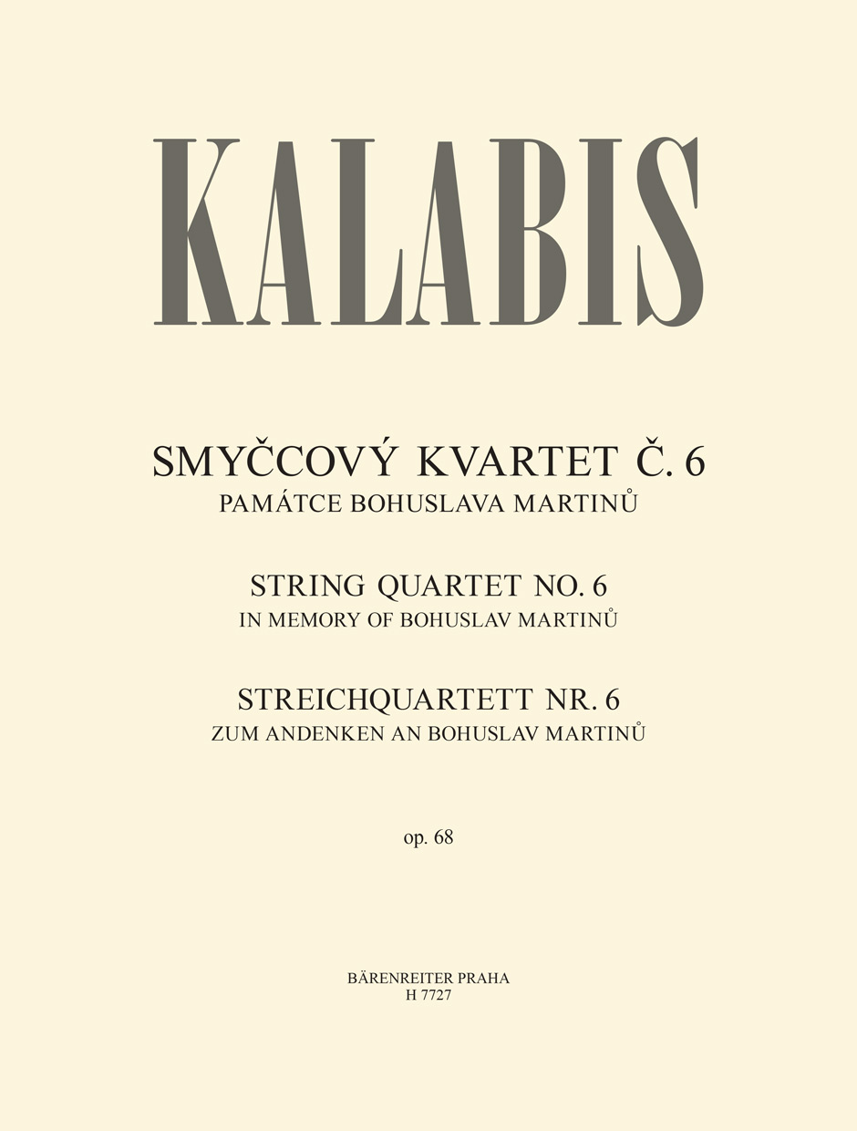 Vorderes Coverbild Streichquartett Nr. 6 op. 68