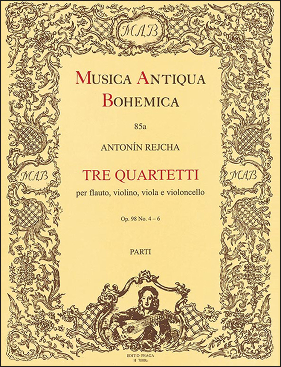 Vorderes Coverbild Tre quartetti Nr. 4-6 e-Moll, A-Dur, D-Dur op. 98