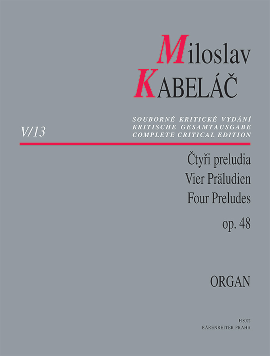 Vorderes Coverbild Vier Präludien für Orgel op. 48
