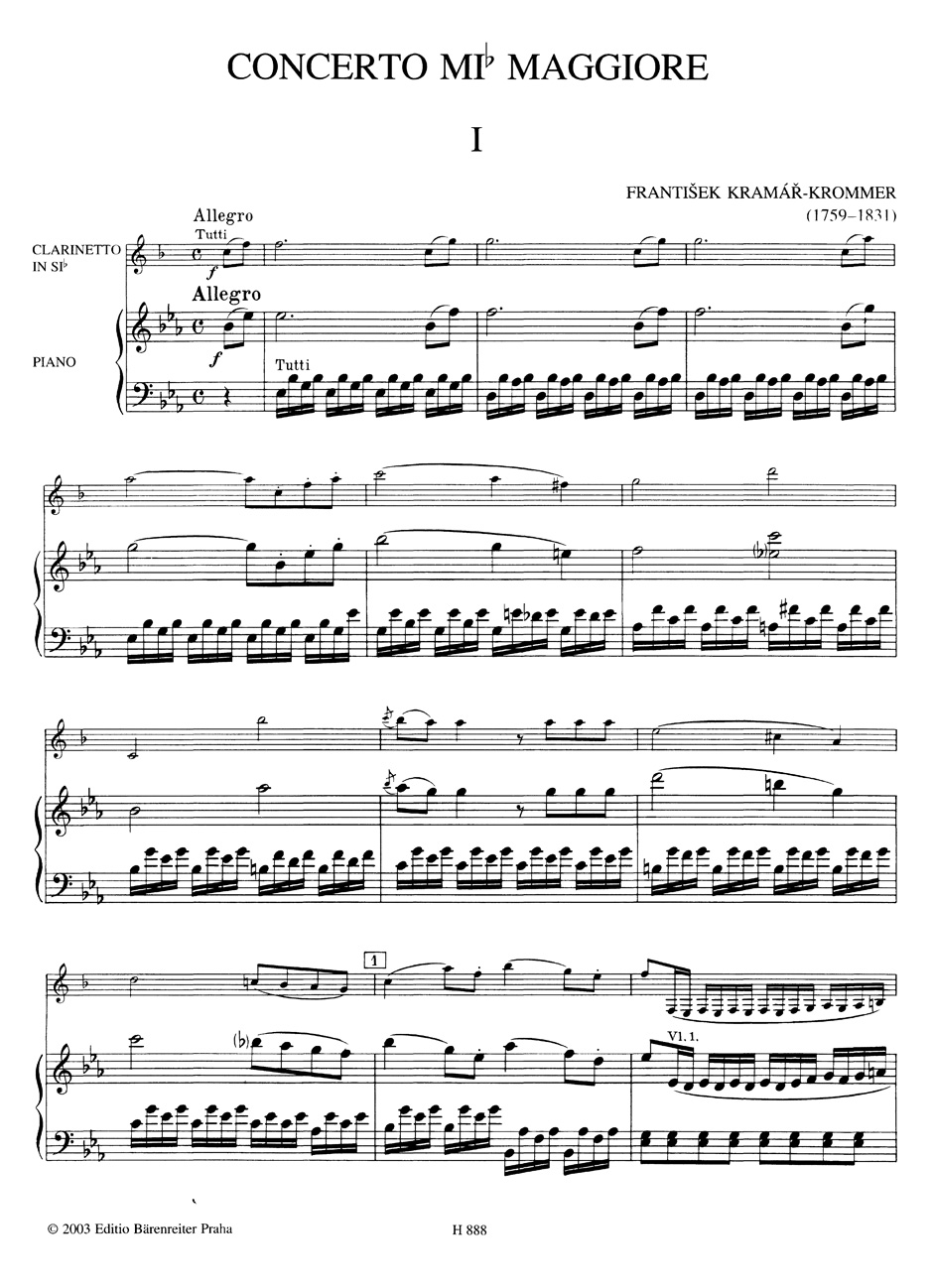 Anderes Coverbild Konzert für Klarinette und Orchester Es-Dur op. 36
