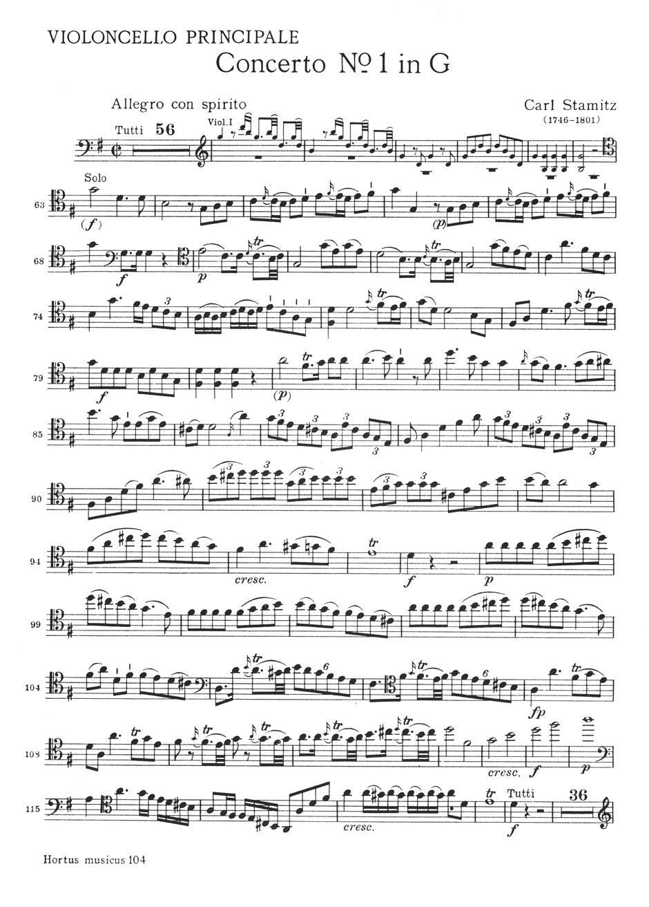 Vorderes Coverbild Konzert für Violoncello und Orchester Nr. 1 G-Dur