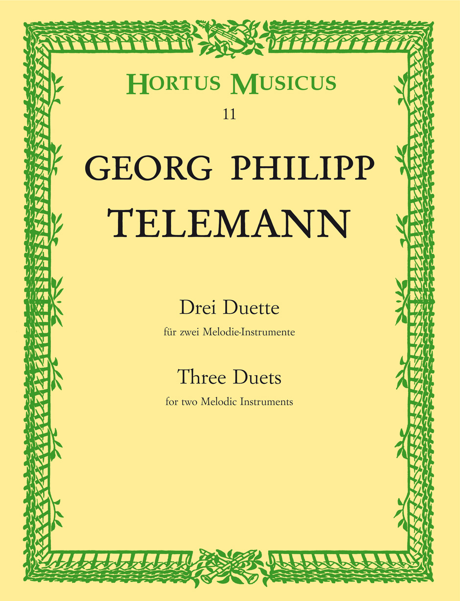 Vorderes Coverbild Drei Duette für zwei Melodieinstrumente