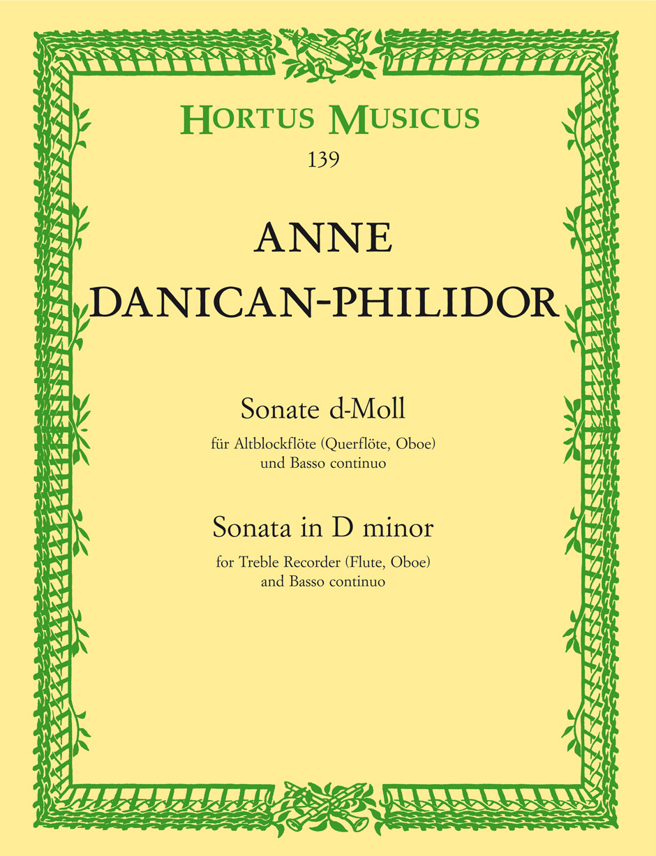 Vorderes Coverbild Sonate für Altblockflöte (Querflöte, Oboe) und Basso continuo d-Moll