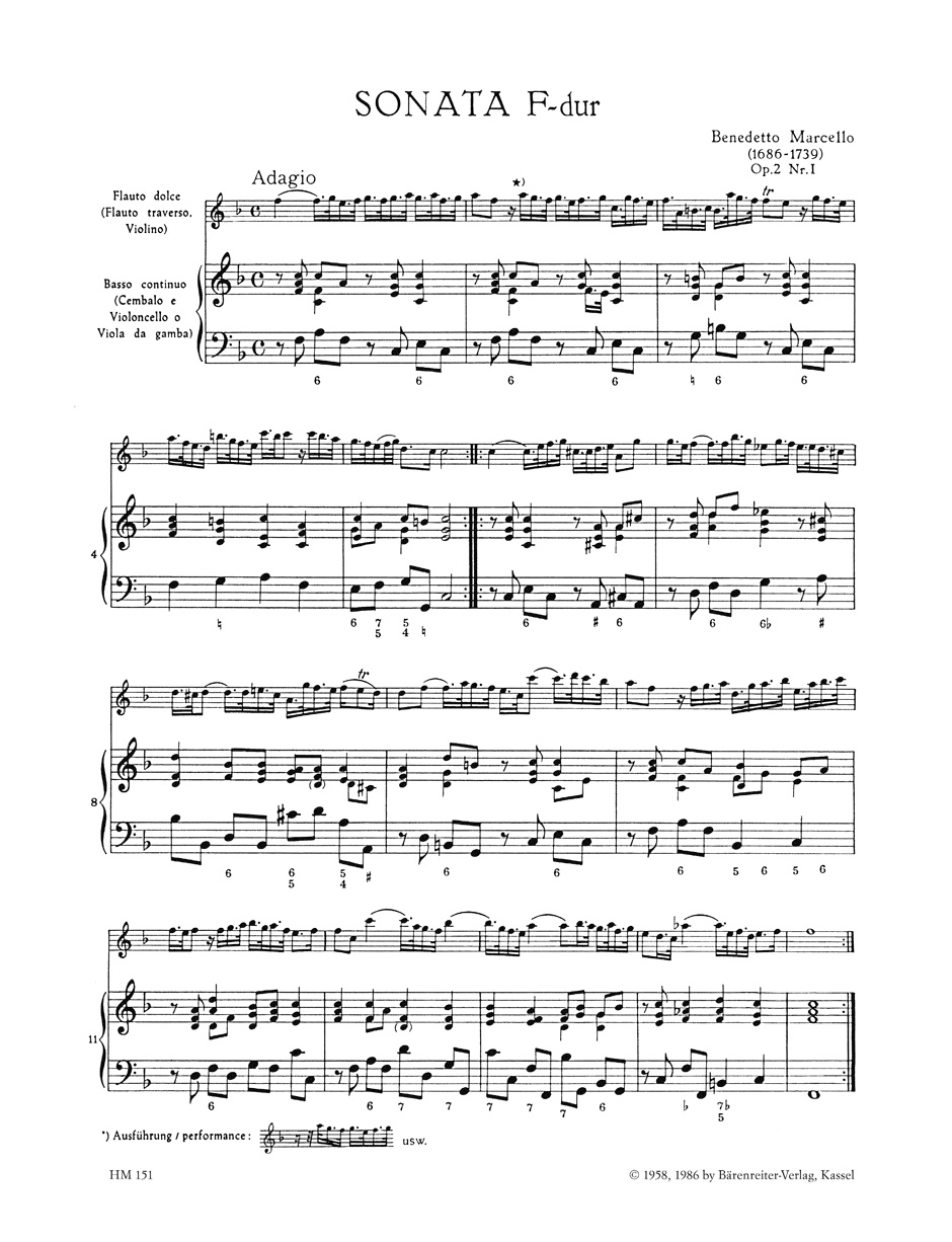 Anderes Coverbild Sonaten für Altblockflöte (Querflöte, Violine) und Basso continuo