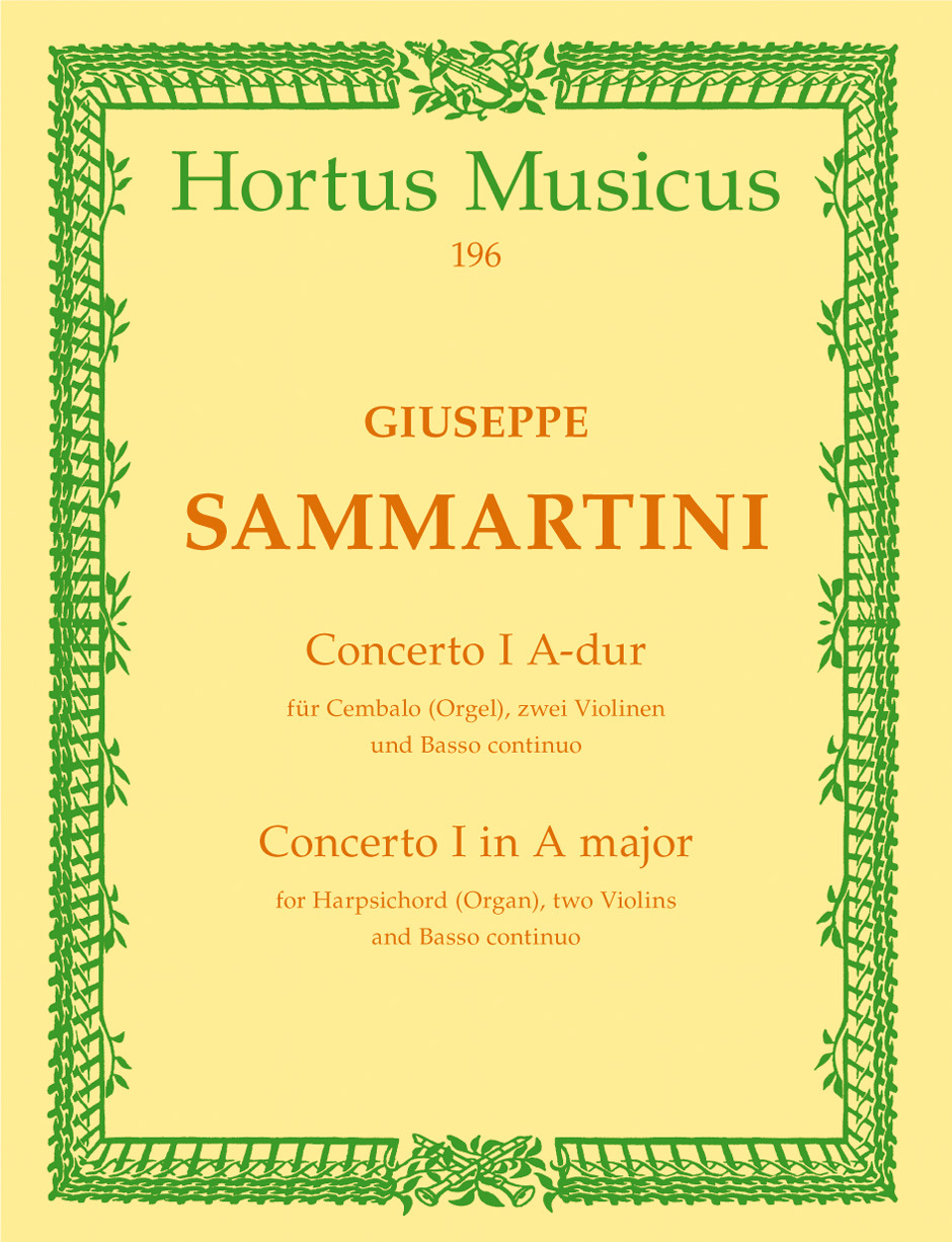 Vorderes Coverbild Concerto für Cembalo oder Orgel, zwei Violinen und Basso continuo A-Dur