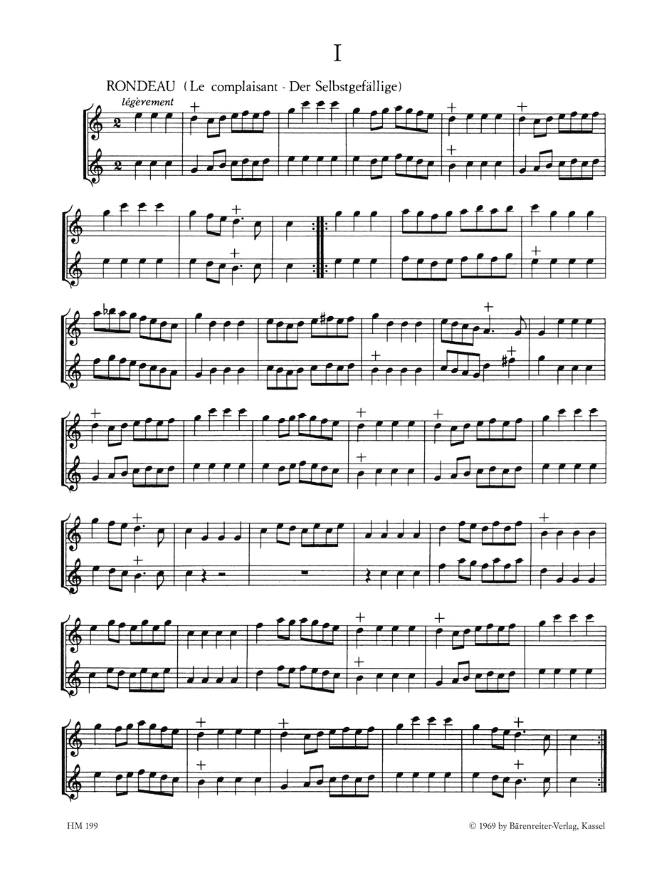 Anderes Coverbild Sechs galante Duos für zwei gleiche Melodieinstrumente, besonders Altflöten