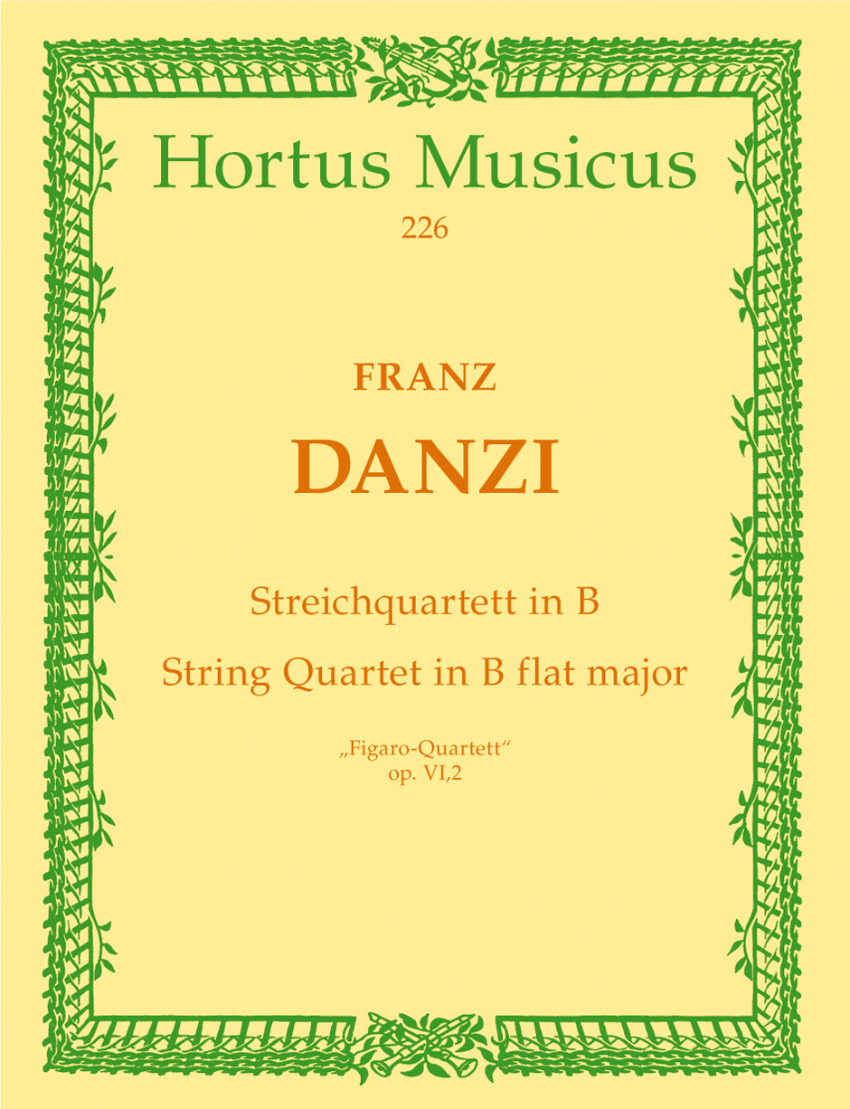 Vorderes Coverbild Streichquartett "Figaro-Quartett" B-Dur op. 6/2