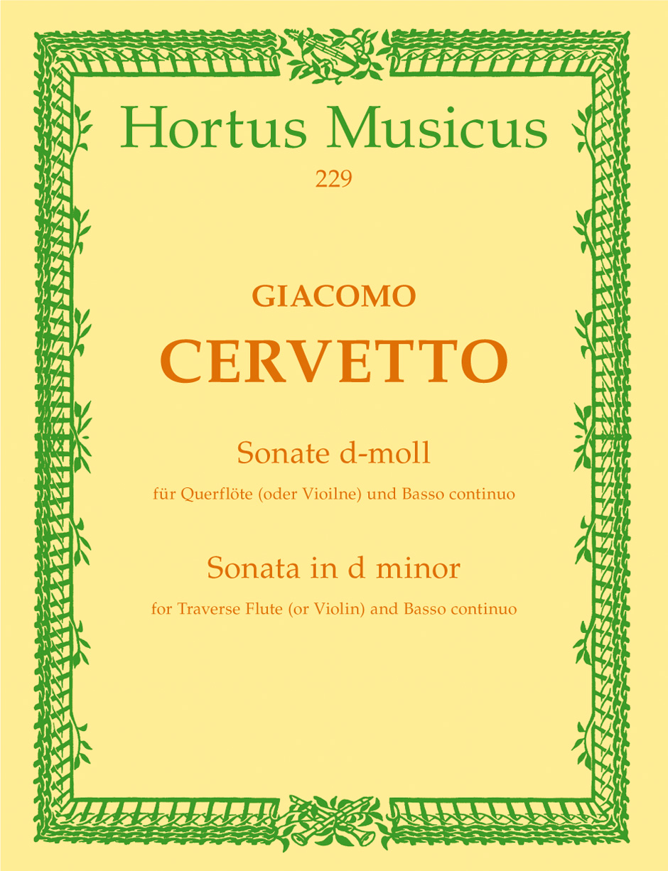 Vorderes Coverbild Sonate für Flöte (Violine) und Basso continuo d-Moll op. 3/6