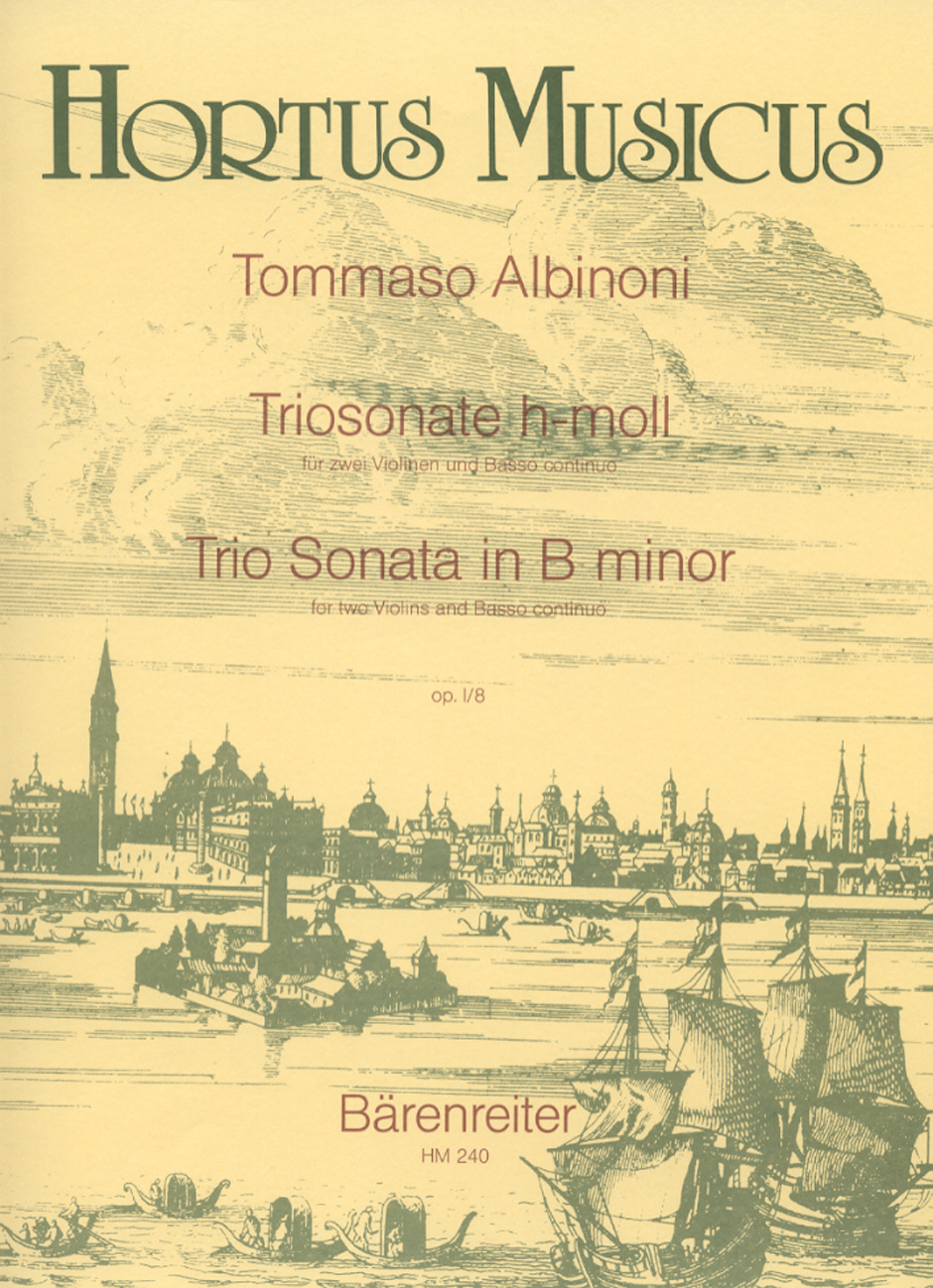 Vorderes Coverbild Triosonate für zwei Violinen und Basso continuo h-Moll op. 1/8