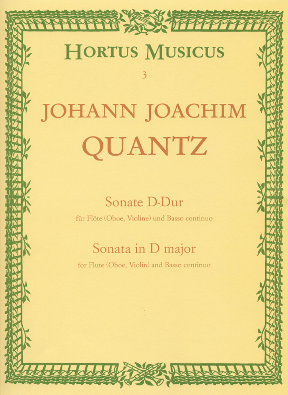 Vorderes Coverbild Sonate für Flöte (Oboe, Violine) und Basso continuo D-Dur
