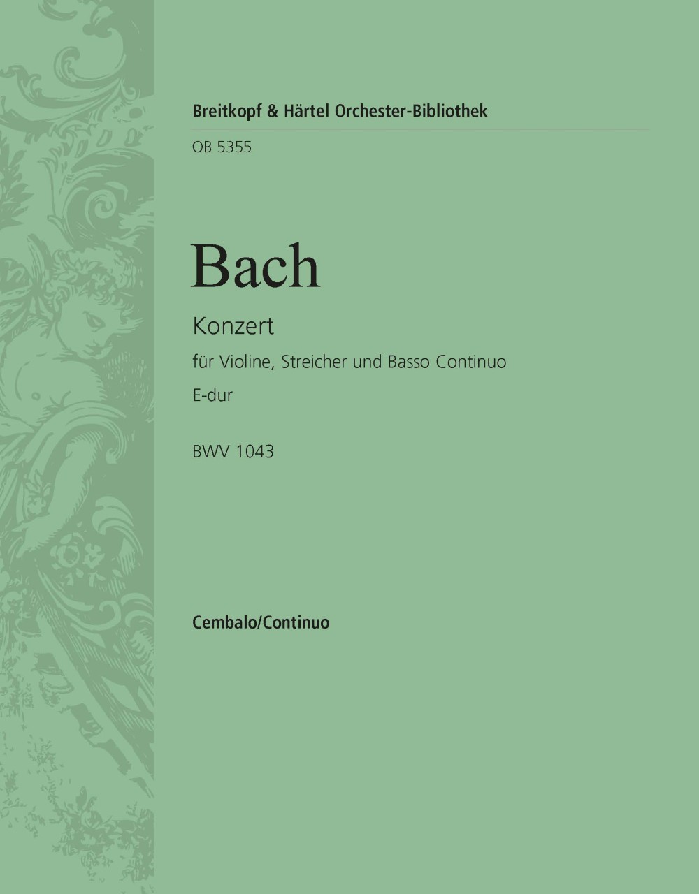 Vorderes Coverbild Konzert für Violine und Orchester E-Dur BWV 1042