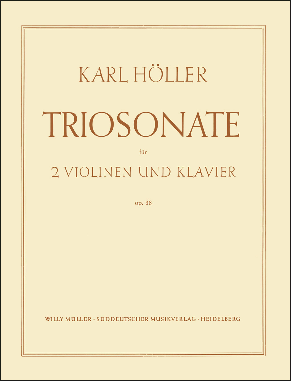 Vorderes Coverbild Triosonate e-Moll op. 38